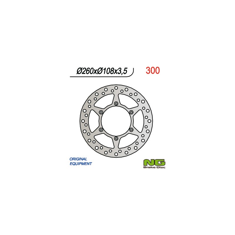 Tarcza hamulcowa przód Gas Gas 125 94-99 (260x108x3,5)