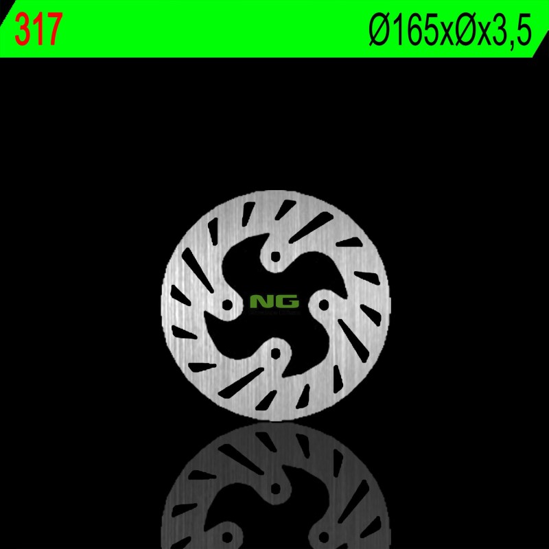 Tarcza hamulcowa tył Beta Rev3 125/200/250 99-02 (165x3,5mm) (4x10,5mm)