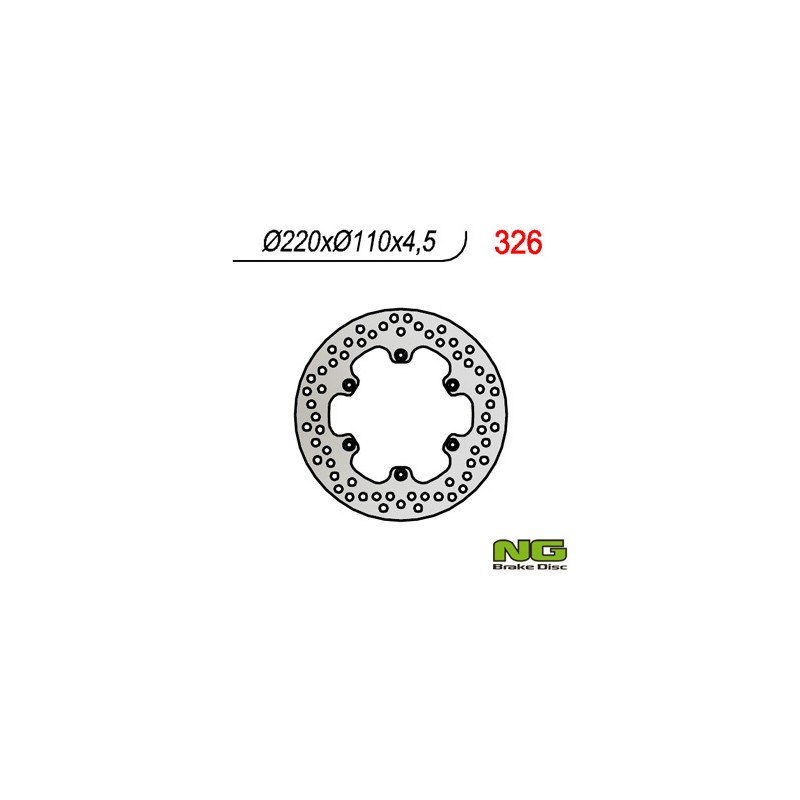 Tarcza hamulcowa tył Aprilia 125/350/600/650 (220x110x4,5) - Sklep Moto
