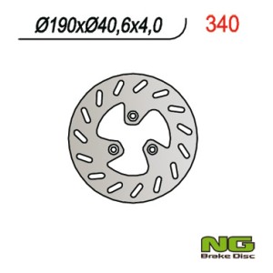 Tarcza hamulcowa przód PGO 50/110/125/150 (190x40,6x4) - Sklep Motoryzacyjny