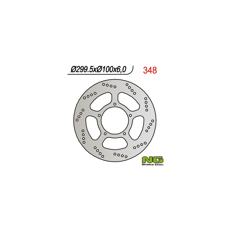 Tarcza hamulcowa przód Suzuki VL 1500 LC - 299x100x6 (5x8,5mm)