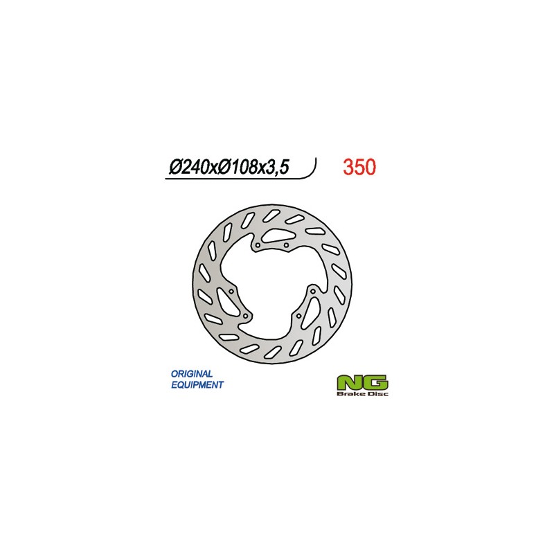 Tarcza hamulcowa przód Honda CRF 250L 12-20, Yamaha DT 50R 03-08 (240x108x3,5)