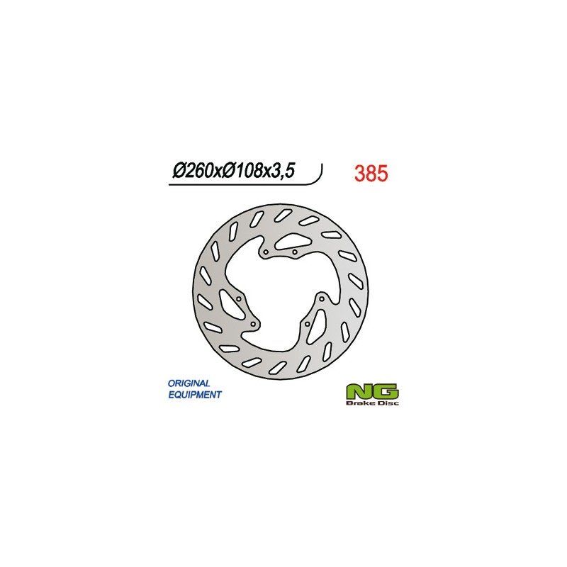 Tarcza hamulcowa przód Husaberg, Husqvarna, Gas Gas (260x108x3,5)