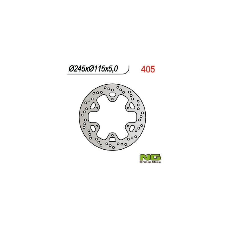 Tarcza hamulcowa tył Yamaha XTZ 750 (92-95) - 245x115x5