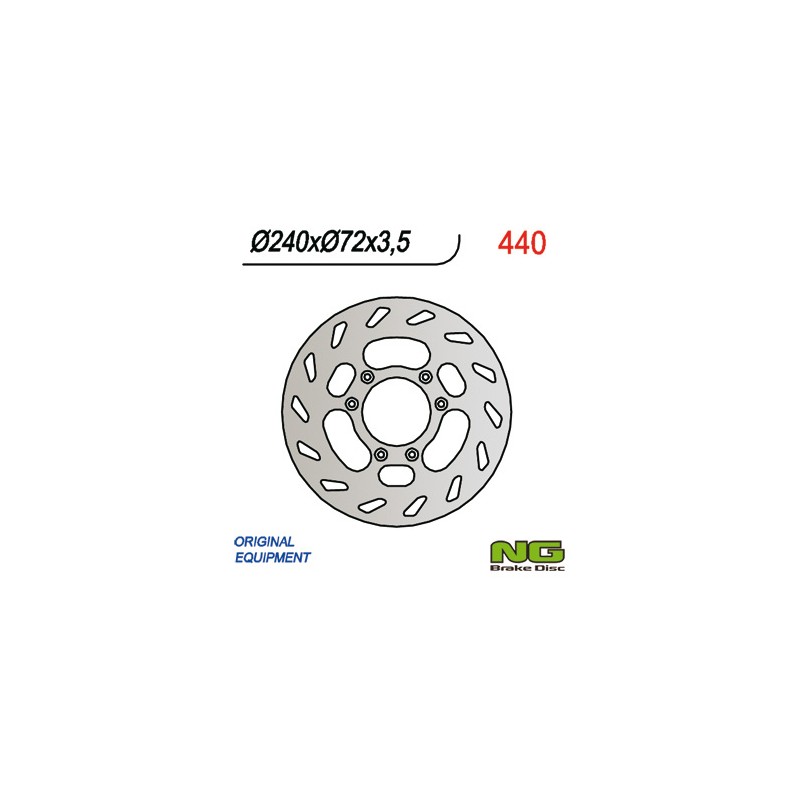 NG TARCZA HAMULCOWA PRZÓD BETA 50 (240x72x3,5) - najlepsza jakość, szybka dostawa!