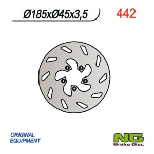 Tarcza hamulcowa tył Beta 50 (185x45x3,5) - Najwyższa jakość, szybka dostawa