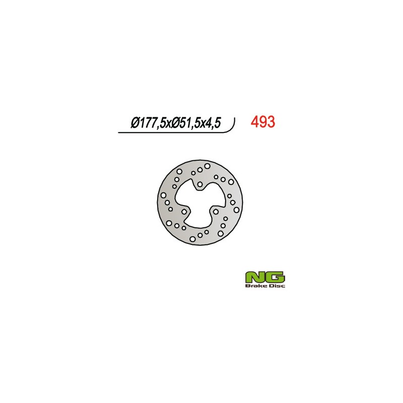 Tarcza hamulcowa tył Polaris Scrambler 400/500 - NG (177x51x4,5)