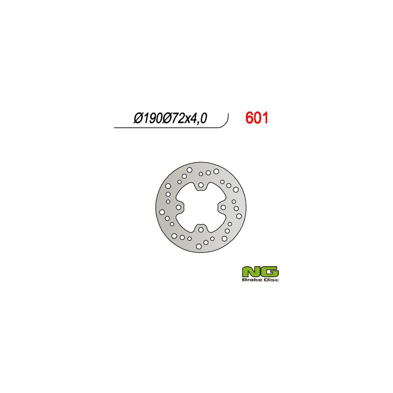 Tarcza hamulcowa tył do Hondy 50 X8R-S/X '98-'04 (190x72x4)