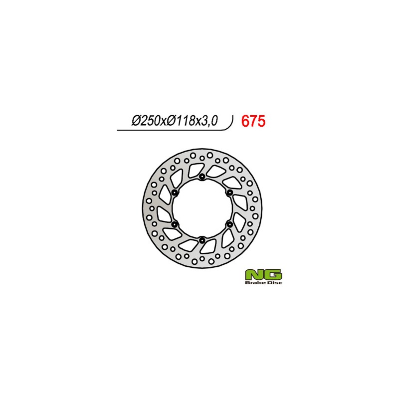 Tarcza hamulcowa przód Suzuki RM/RMZ 250/DRZ, Yamaha YZ/YZF/WR 02-19 - NG854 zamiennik