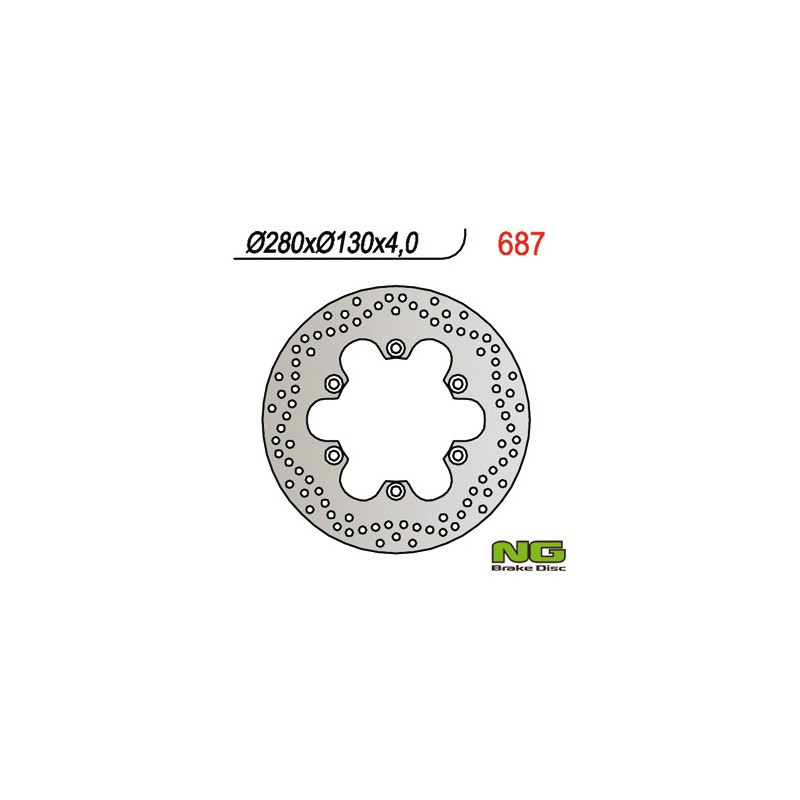 Tarcza hamulcowa przód Kawasaki ER 5, GPZ 750/900 (280x130x4,5) - Sklep motoryzacyjny