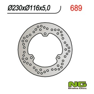 Tarcza hamulcowa tył Yamaha Majesty 250 00-08/ MBK / Italjet (230x116x5) (3X8,5mm)