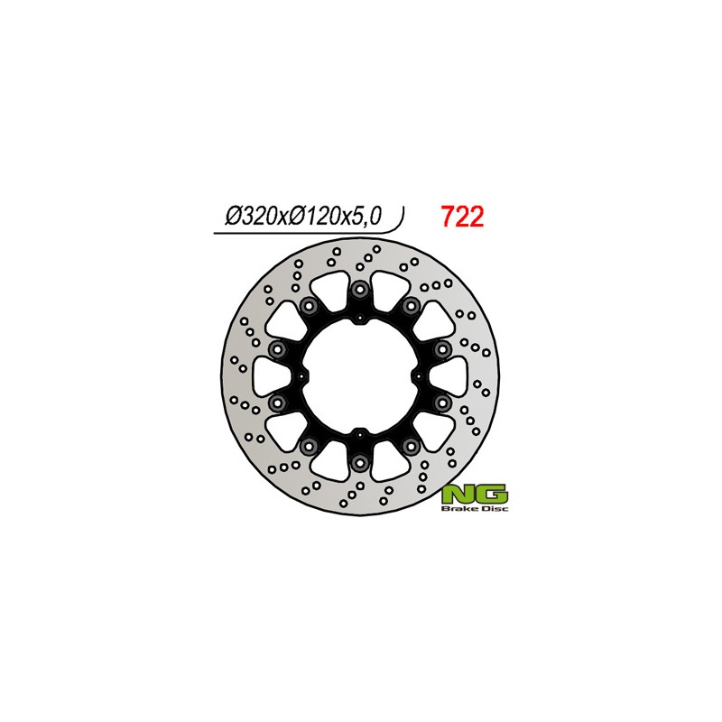 Tarcza hamulcowa przód Husqvarna Supermoto 320mm pływająca