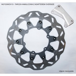 Tarcza hamulcowa przód z adapterem oversize Yamaha YZ 125, YZF 450, WRF 426/450 - sklep motocyklowy
