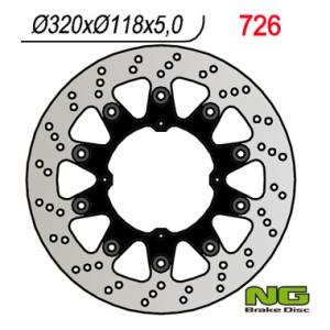 Tarcza hamulcowa przód Honda XR 250/400/650 (SUPERMOTO) 320x118x5mm