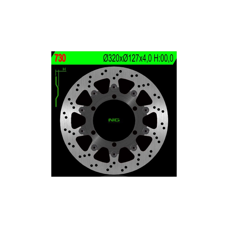 Tarcza hamulcowa przód KTM 625/640/690 (320x127x4) (6x6,5mm) - sklep motocyklowy
