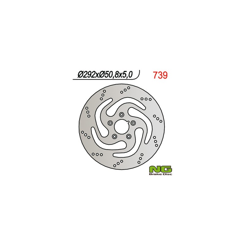 Tarcza hamulcowa przód Harley-Davidson 292x50,8x5