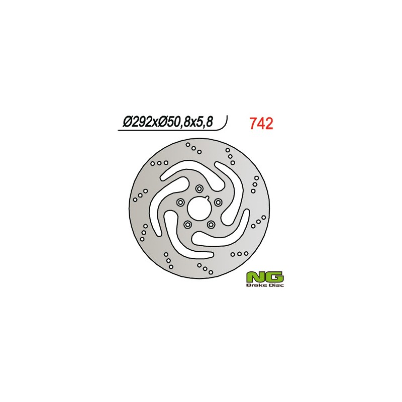 Tarcza hamulcowa tył Harley-Davidson 883/1340 84-98 (292X50,8X5,8)