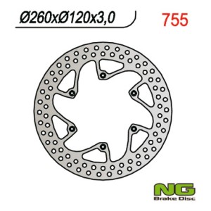 Tarcza hamulcowa przód Husqvarna CR/WR/TE/TC 92-99 (260x120x3)