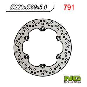 NG Tarcza hamulcowa tył Suzuki GSXR/ SV/ TL (220x89x5) (5X10,5mm)