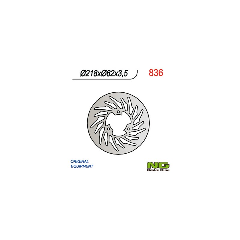 Tarcza hamulcowa tył Yamaha DT50R \'03-\'08, DT50SM \'05-\'011, DT50X, XT125 \'05-\'11, MBK 50X-LIMIT \'03-\'05, Malaguti 50