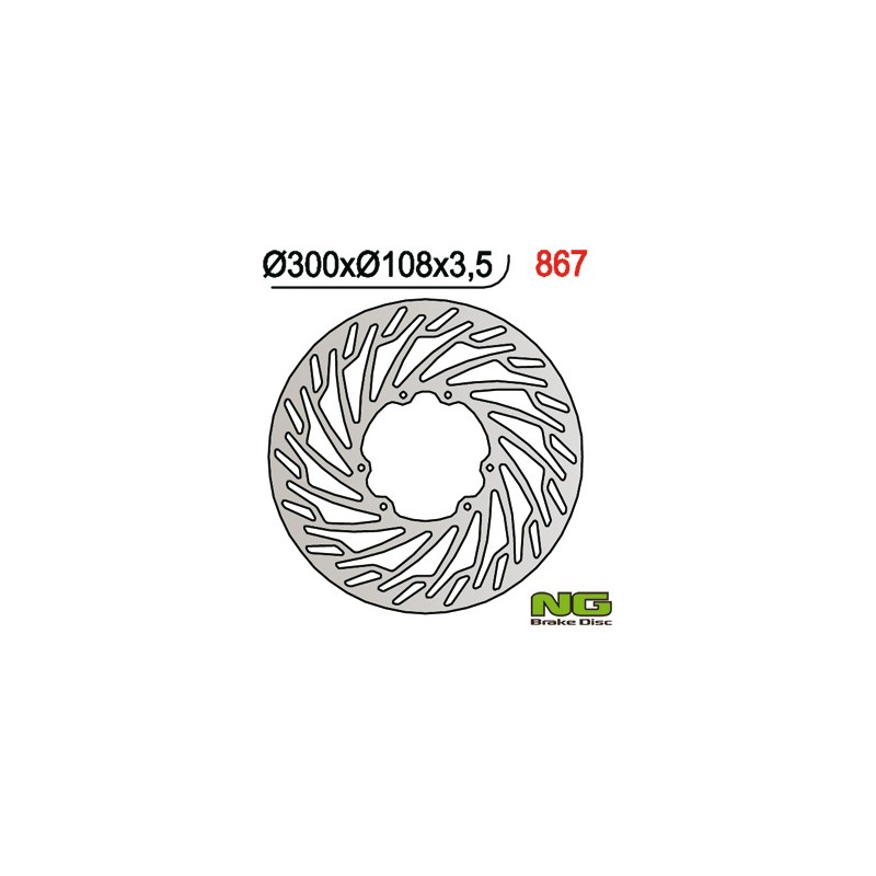 Tarcza hamulcowa przód do Derbi, Aprilia, Rieju - 300x108x3,5 mm