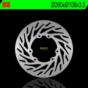 Tarcza hamulcowa przód Aprilia RX 50 '06-'11, Derbi Senda 50 '06-'11 (260x108x3,5) (6x6,5mm)