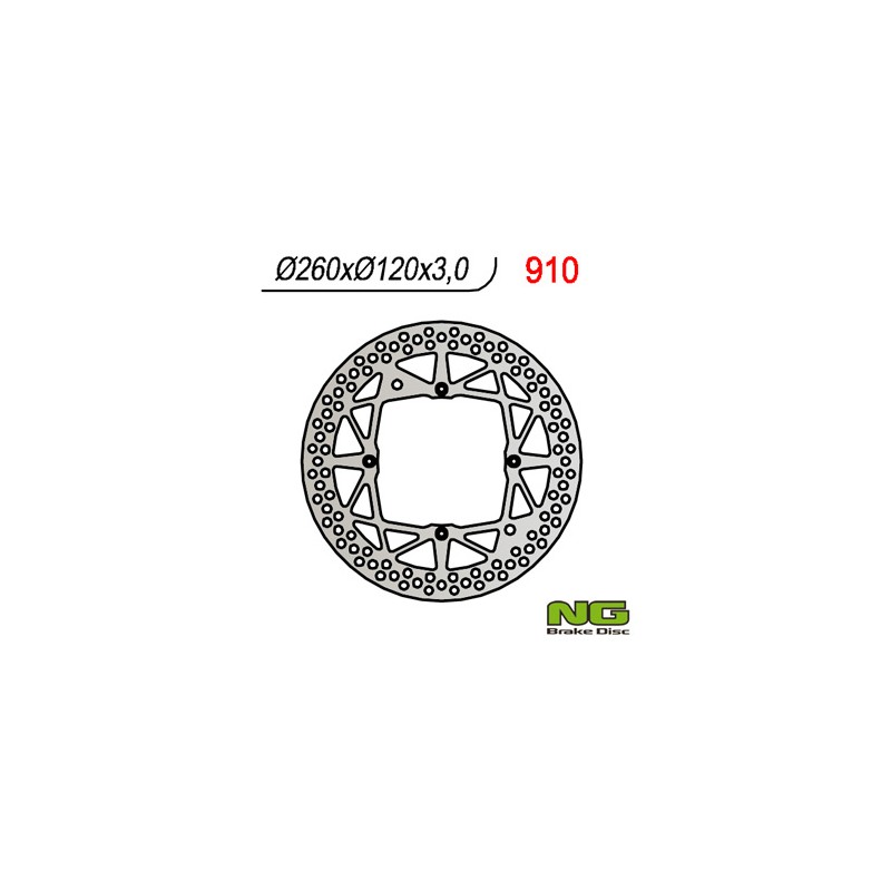 Tarcza hamulcowa przód Husqvarna WR/CR/TE/TC 125/250 '00-13 (260x120x3)