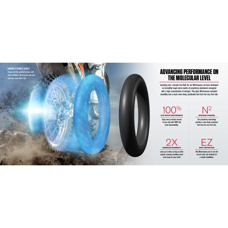 NUETECH NITROMOUSSE MOUSSE 80/100-21 I 90/90-21 (ŻEL 85G) - Materiał do opony motocyklowej