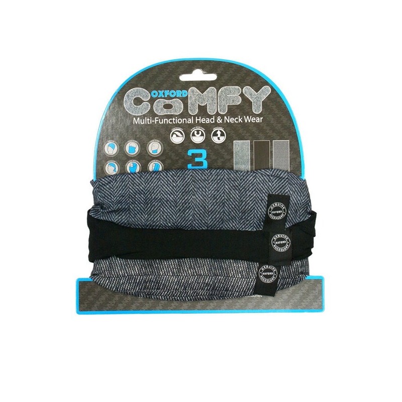 Kołnierz wielofunkcyjny wiatroodporny Comfy 3 sztuki w opakowaniu