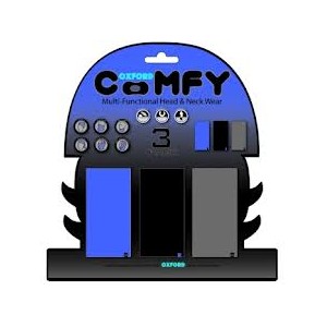 Oxford Kołnierz Wielofunkcyjny Wiatroodporny Comfy 3 Sztuki Niebieski/Czarny/Szary