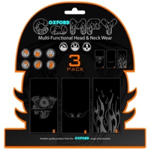Oxford Kołnierz Wielofunkcyjny Wiatroodporny Comfy 3 Sztuki