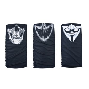 Oxford Kołnierz Wielofunkcyjny Wiatroodporny Comfy Masks 3 Sztuki - Czarny/Biały