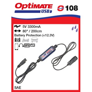 Ładowarka USB OPTIMATE 3300mA ze złączem SAE