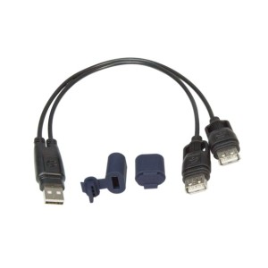 OPTIMATE ROZDZIELACZ KABLA USB Z OSŁONĄ WODOODPORNĄ (EL) - 30 CM