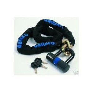 Oxford Łańcuch Heavy Duty z Kłódką Długość 1,5m SS (10mm)