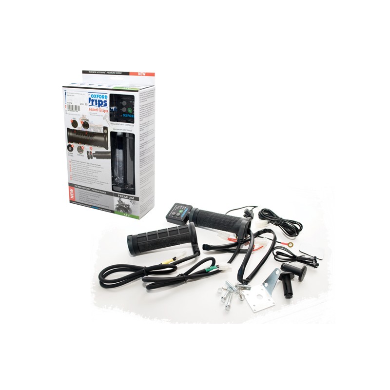 Manetki podgrzewane premium ATV 22mm - długość 121-130mm