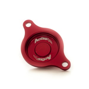 Pokrywa filtra oleju Honda CRF 450R '09-16 - czerwona