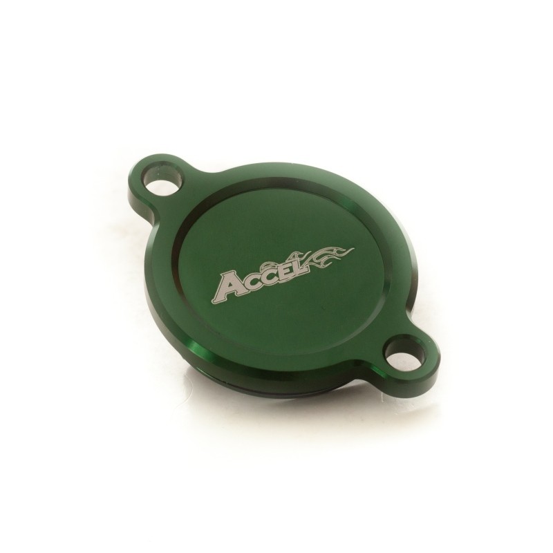 accel pokrywa filtra oleju kawasaki kxf 450 \'16-20 kolor zielony - promocja