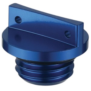 Korek wlewu oleju Yamaha YZF 250/450 '03-'18, YZ 125/250 '99-'18 niebieski