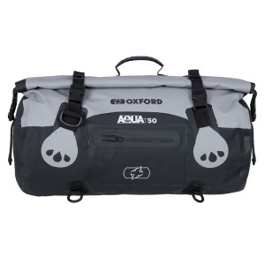 Torba wodoodporna Oxford Aqua T-50 Rollbag 50L czarno-szara