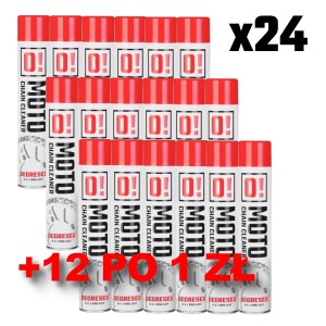 OMOTO ZESTAW 36 SZTUK SPRAY DO MYCIA ŁAŃCUCHA 750ML + DARMOWE 12 SZTUK PO 1 ZŁ