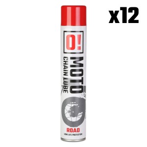 OMOTO ZESTAW 12 SZTUK SPRAY SMAR DO ŁAŃCUCHA 750ML ROAD O! CHAIN LUBE