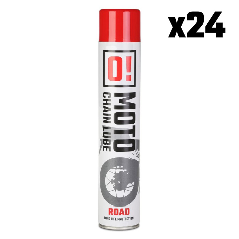 OMOTO Zestaw 24 sztuki Spray Smar do Łańcucha 750ml Road O! Chain Lube (O!MOTO)