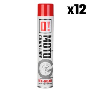 Zestaw 12 sztuk spray smar do łańcucha 750ml Off Road O! Chain Lube
