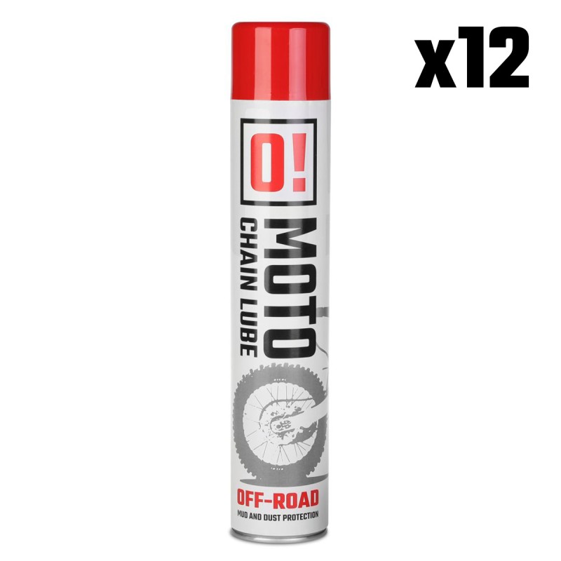 Zestaw 12 sztuk spray smar do łańcucha 750ml Off Road O! Chain Lube