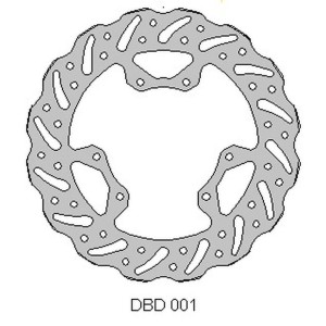 Tarcza hamulcowa przód Honda CR 125 \'95-07, 250 \'95-01, CRF 250 \'04-14, CRF 450 \'02-14 WAVE (240x101x3mm)