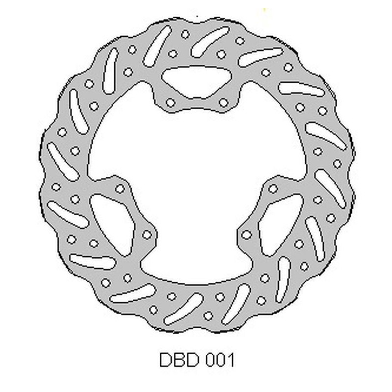 Tarcza hamulcowa przód Honda CR 125 \'95-07, 250 \'95-01, CRF 250 \'04-14, CRF 450 \'02-14 WAVE (240x101x3mm)