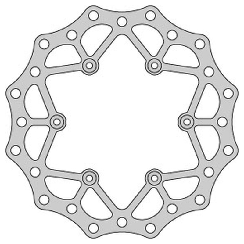 Tarcza hamulcowa tył Yamaha YZ 125 '02-21, WRF 250 '02-21, WR 250 '02-07, YZ/YZF 250 '02-21, WRF/YZF '02-21 - Delta Braking