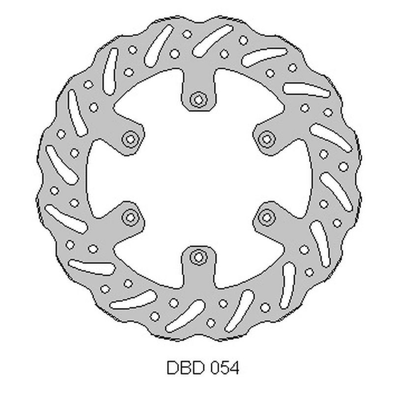 Tarcza hamulcowa przód Gas-Gas 125/200/250/300/450 '95-21, Wave (260x108,2x4mm) (6x6,5mm) (NG731)