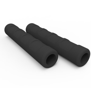 Piankowe nakładki zmiękczające na dźwignie sprzęgła i hamulca - kolor czarny